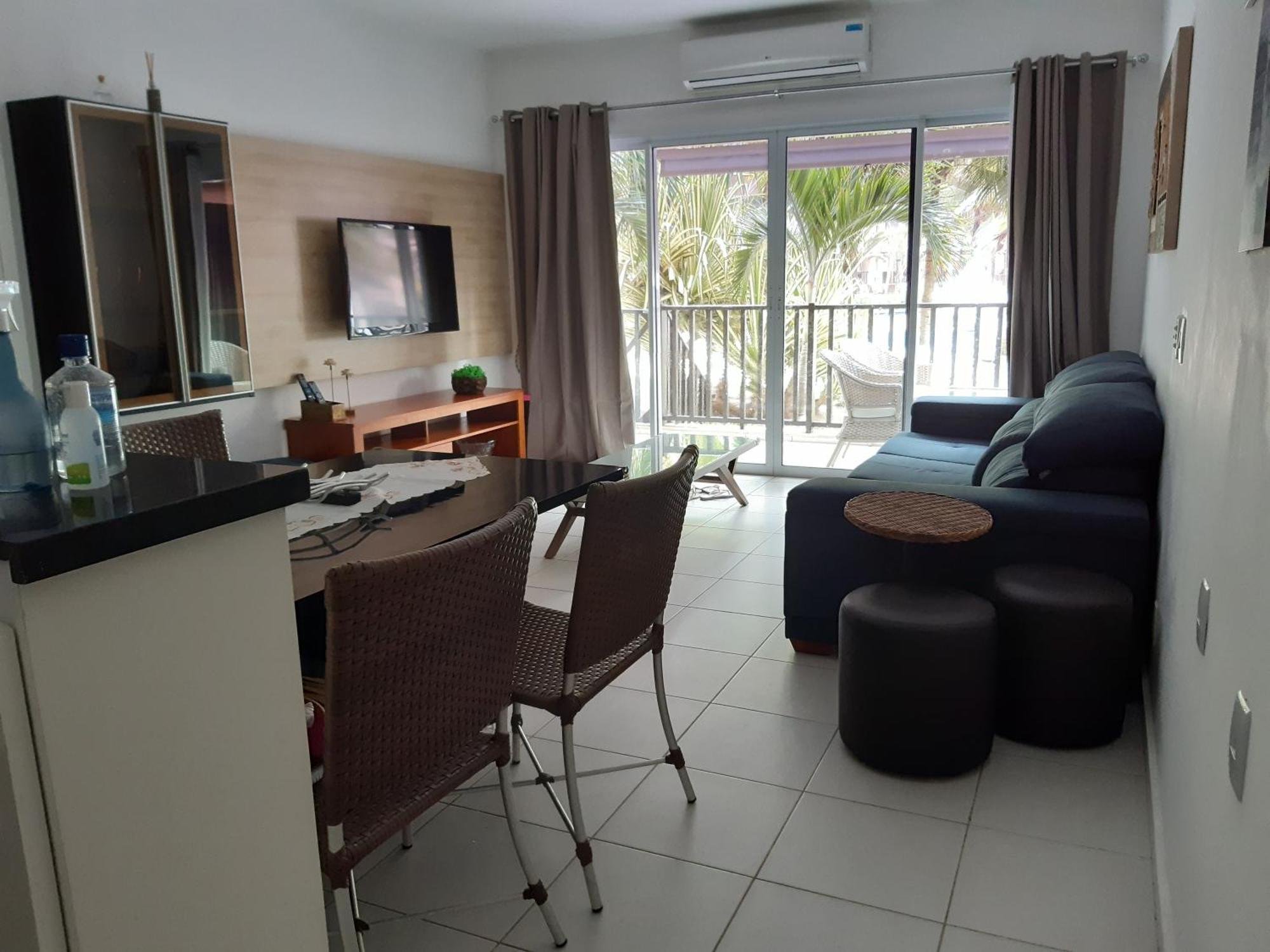 Beach Living - Porto Das Dunas - Ap Terreo 300M Beach Park Pe Na Areia أكويراز الغرفة الصورة